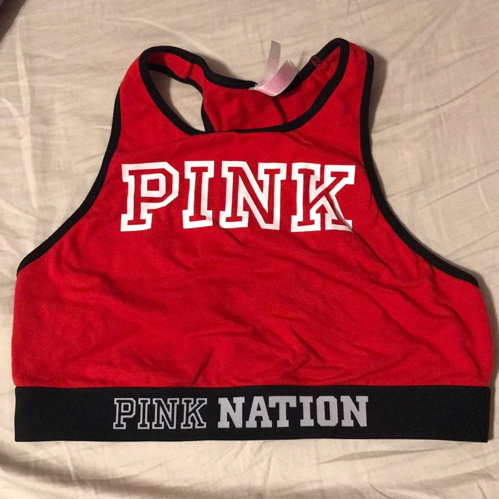 Pink Sports Bra